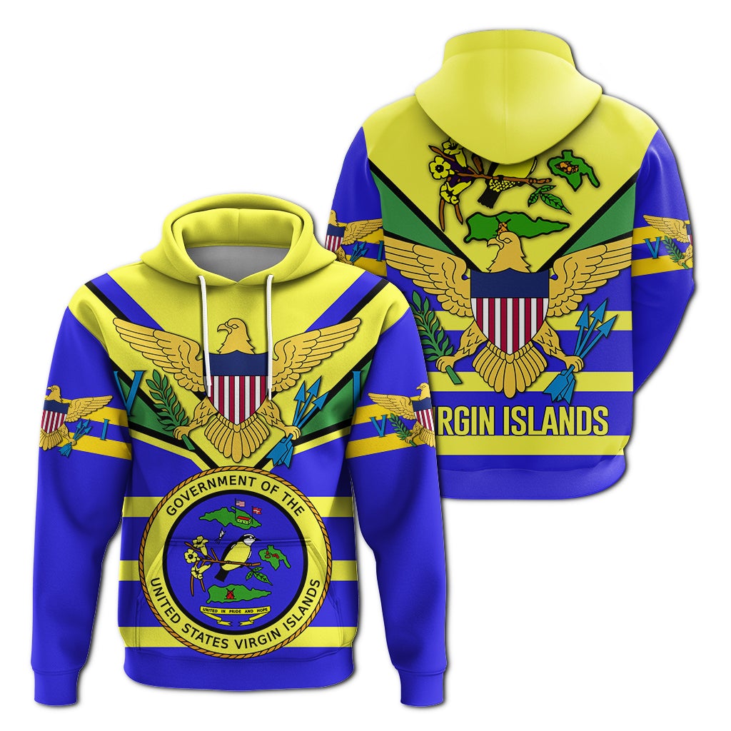 US Virgin Islands Hoodie Egales with Seal LT4