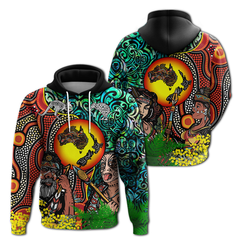 Australia Aboriginal Kangaroo Combine New Zealand Maori Kiwi Bird Hoodie LT2