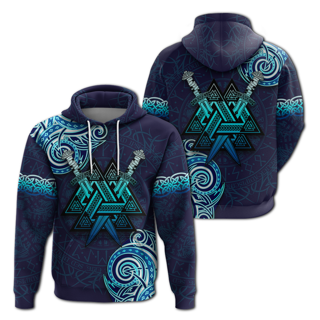 Viking Valknut Tattoo Art Hoodie LT12