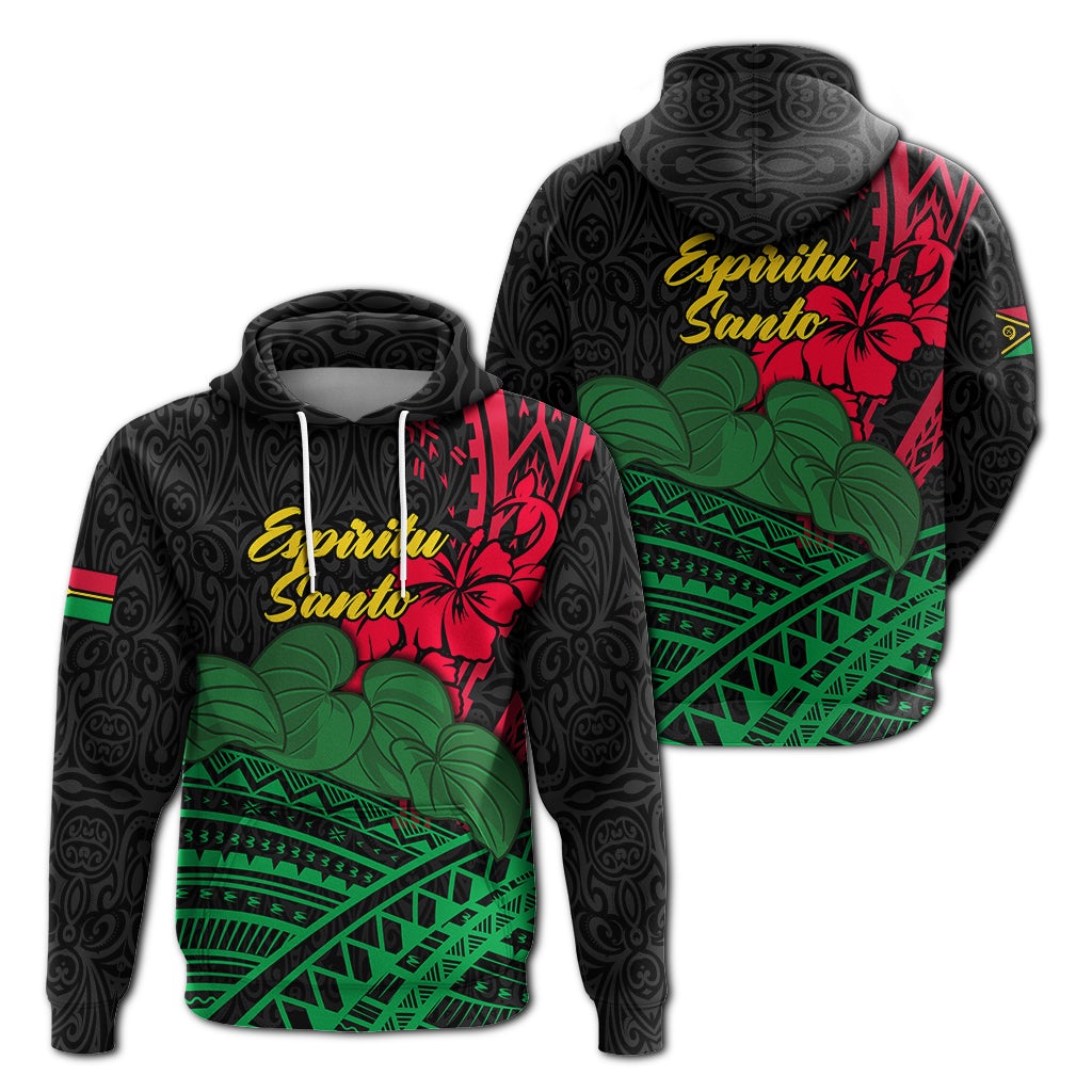 Vanuatu Espiritu Santo Hoodie Kava With Hibiscus LT12