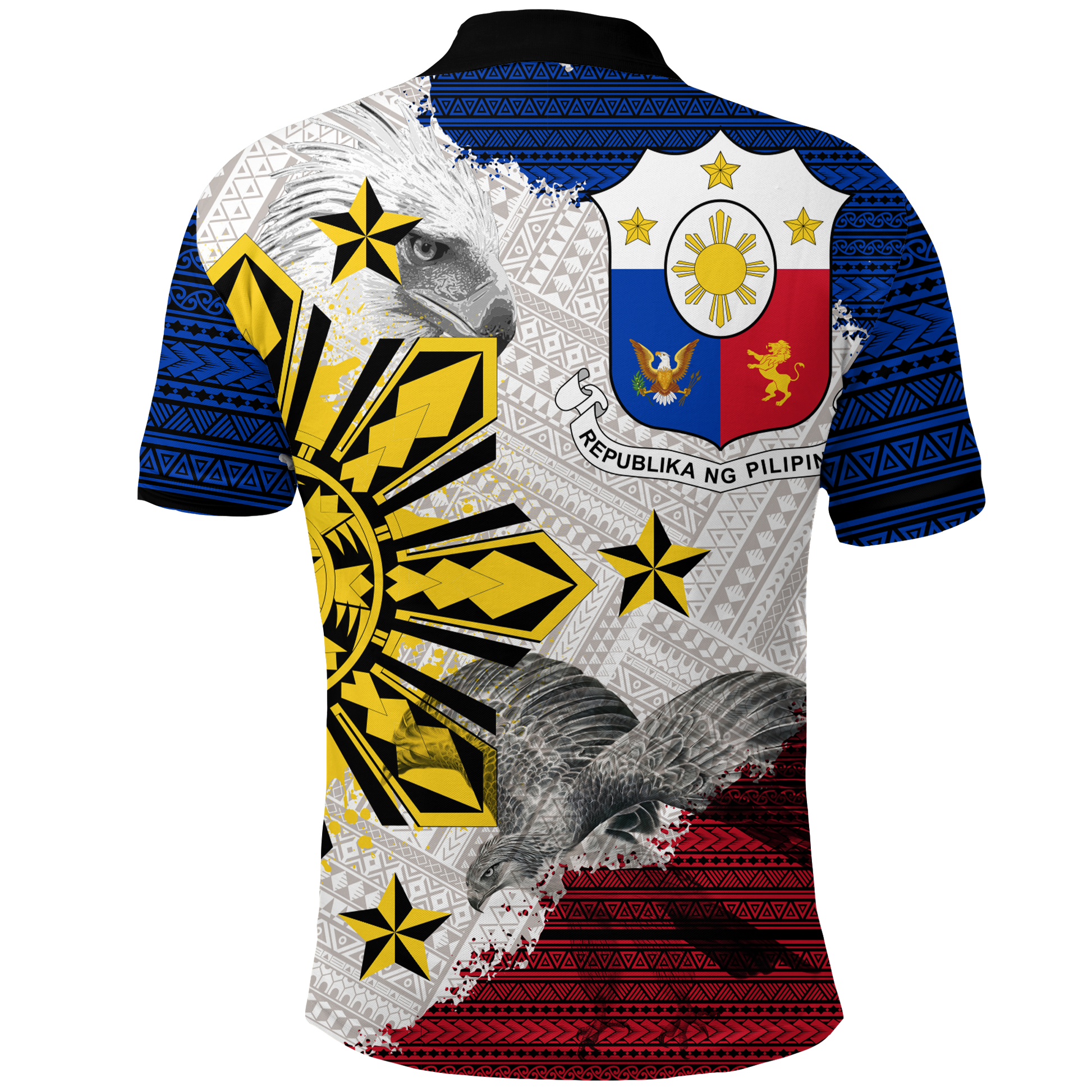 Philippines Filipino Tribal Eagle Polo Shirt LT2