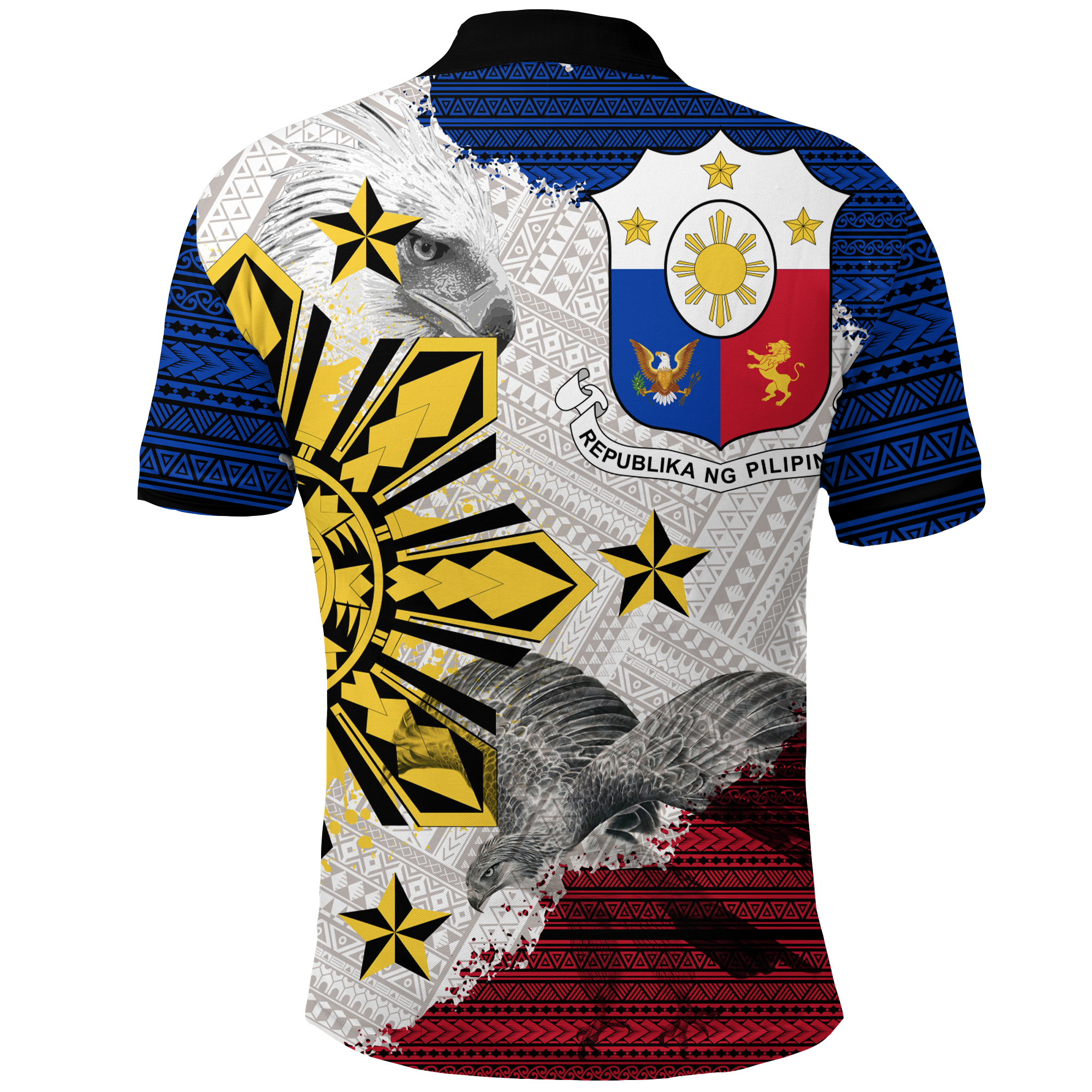 Philippines Filipino Tribal Eagle Polo Shirt LT2