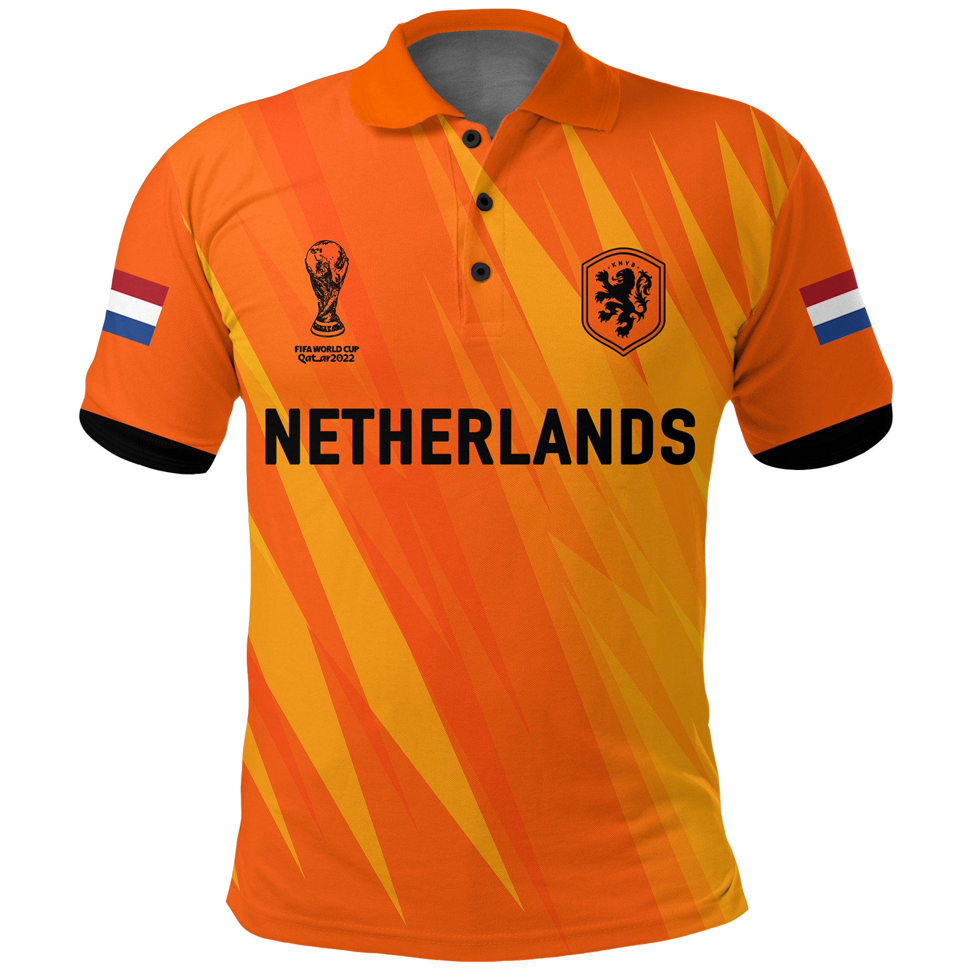 Custom Netherlands Polo Shirt Football 2022 Champions Pride LT12