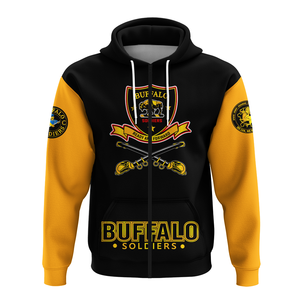 Buffalo Soldiers Hoodie African American Legend Of The Black Soldiers LT2