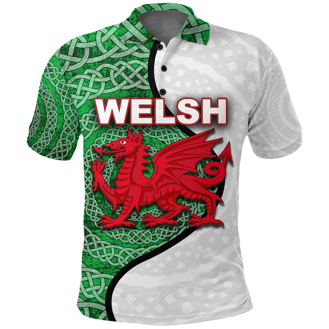 Wales Welsh Dragons Polo Shirt LT20