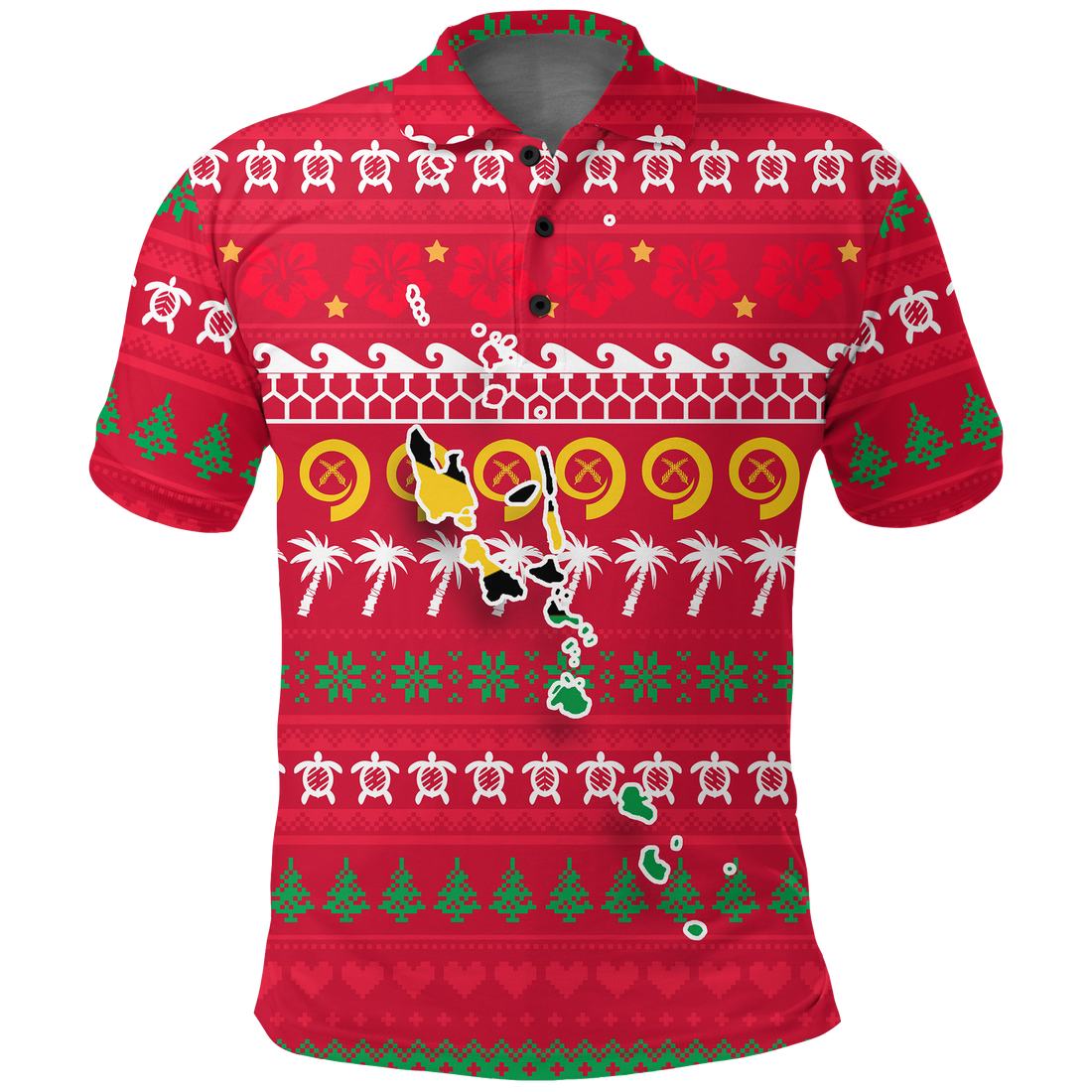 Vanuatu Polo Shirt Christmas Ugly Christmas LT12