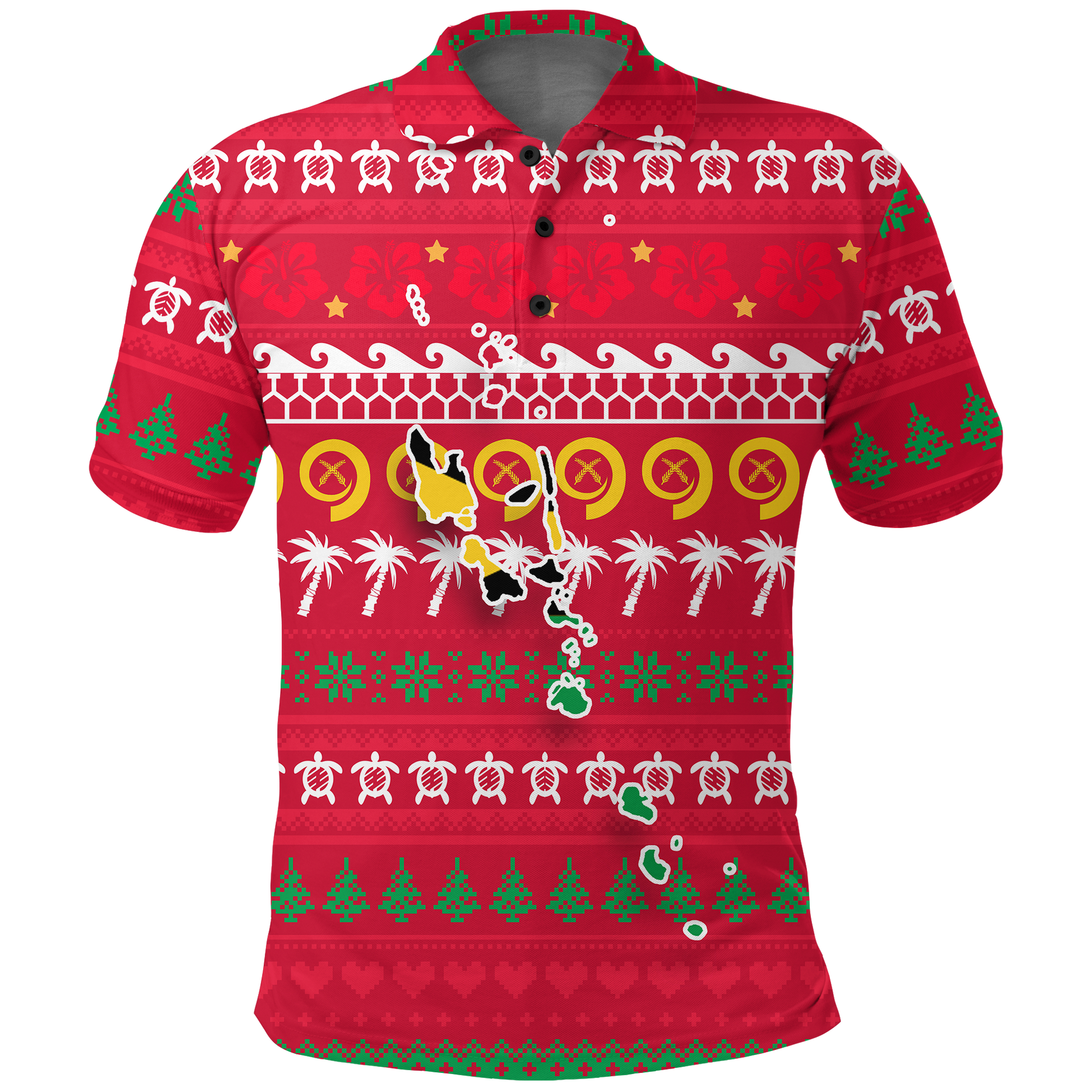 Vanuatu Polo Shirt Christmas Ugly Christmas LT12