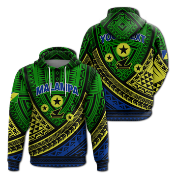 Custom Personalised Malampa Province Vanuatu Tribal Pattern Hoodie LT12