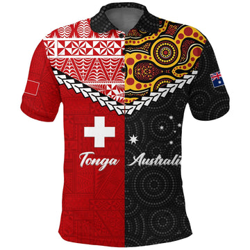 Tonga Combine Australia Aboriginal Heritage Polo Shirt LT12