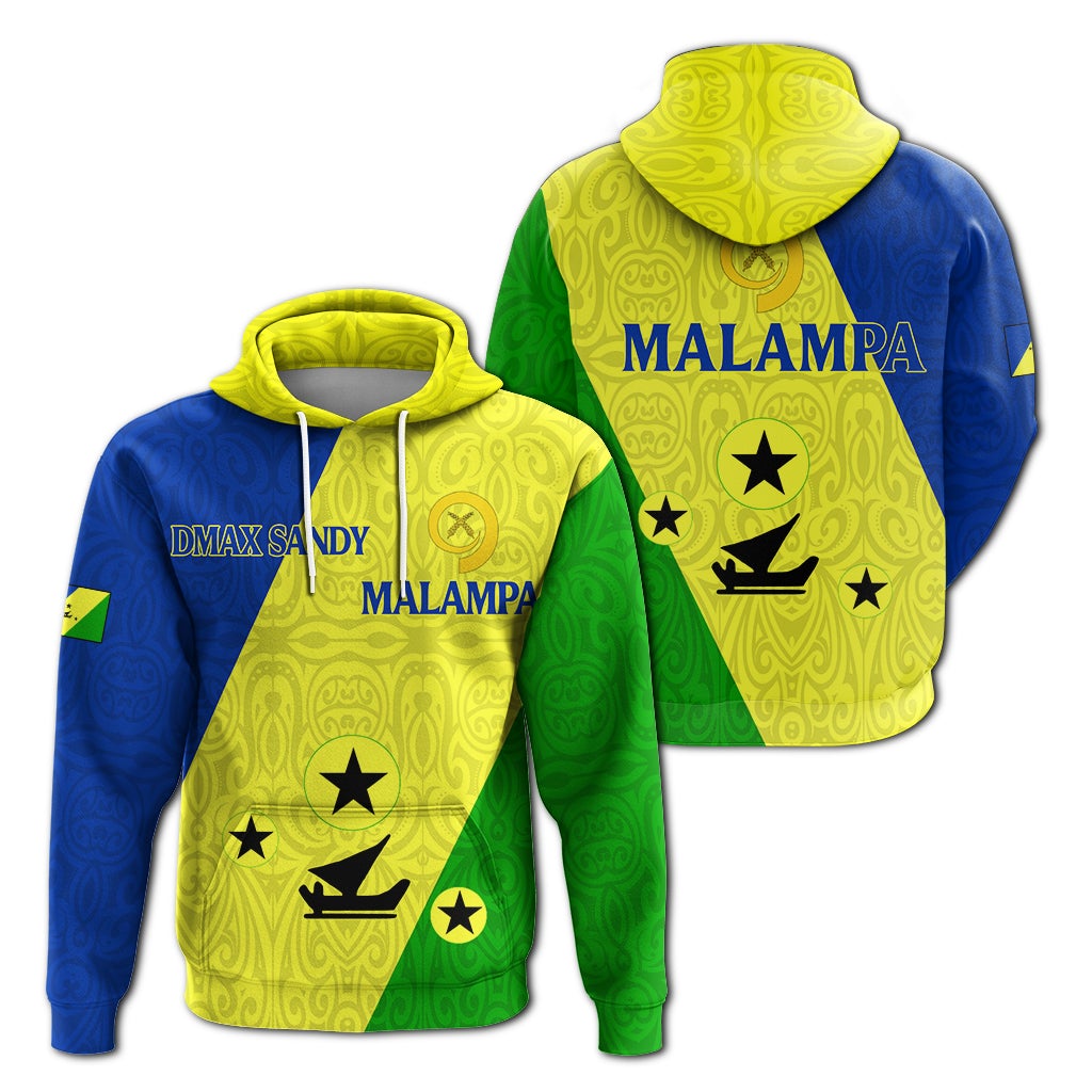 Vanuatu DMax Sandy Malampa Province Hoodie Flag Style LT12