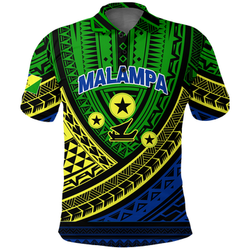 Custom Malampa Province Vanuatu Tribal Pattern Polo Shirt LT12
