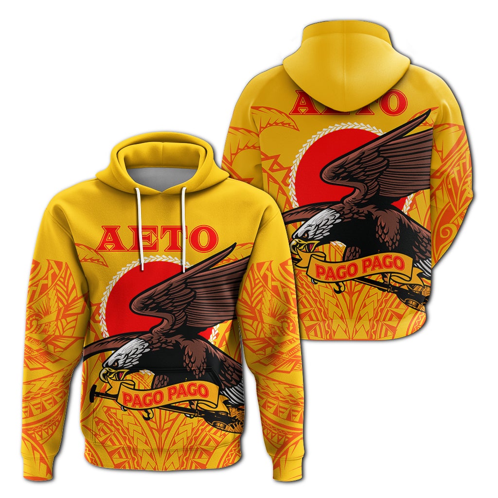 American Samoa Hoodie Aeto Pago Pago Eagle LT12