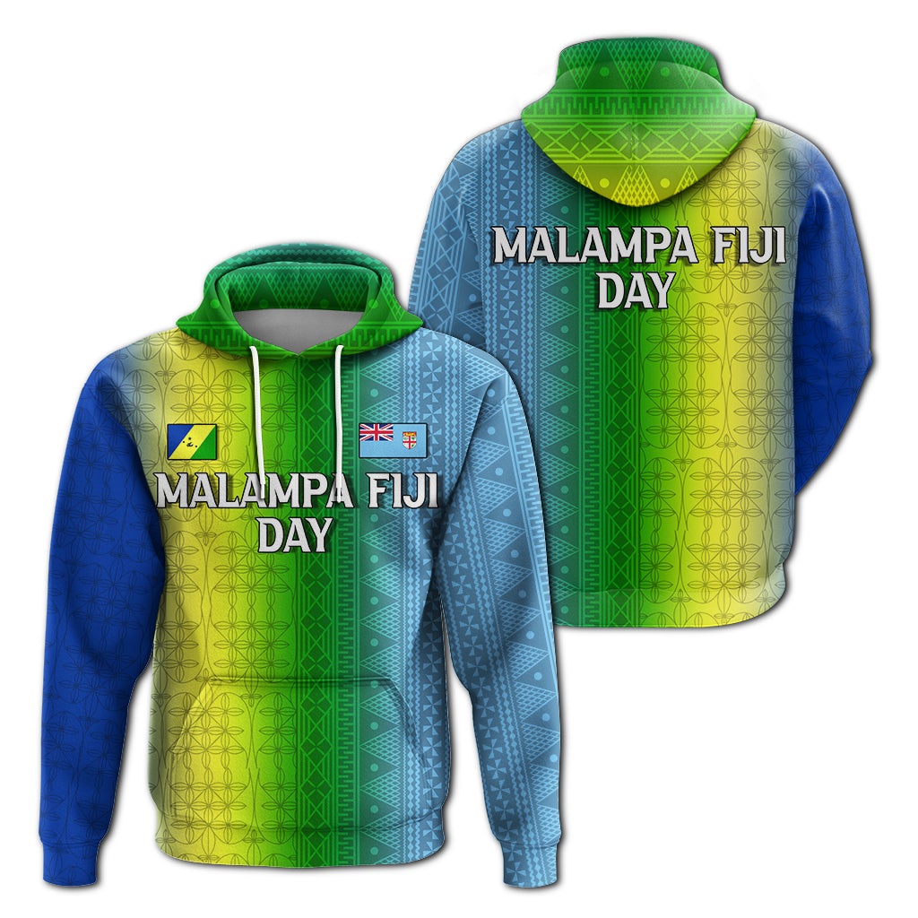 Vanuatu Malampa Fiji Day Hoodie Flag Version LT12