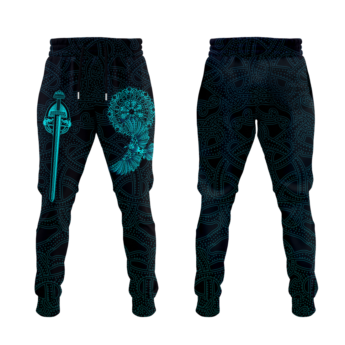 Viking Raven Tattoo Art Jogger Pants LT12