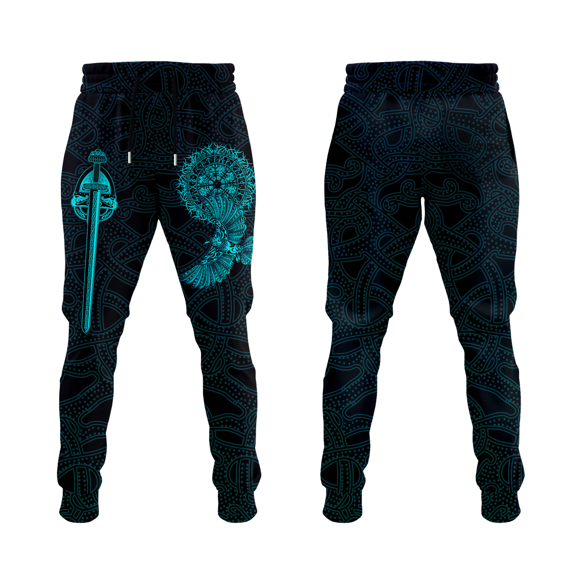 Viking Raven Tattoo Art Jogger Pants LT12