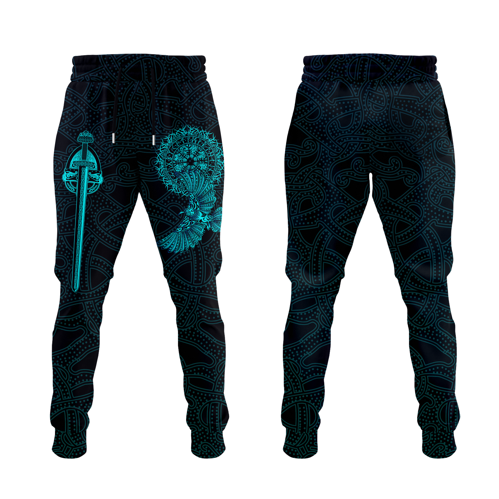 Viking Raven Tattoo Art Jogger Pants LT12