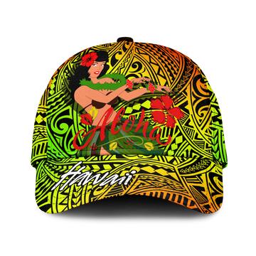 Hawaii Hula Girl Reggae Cap LT2