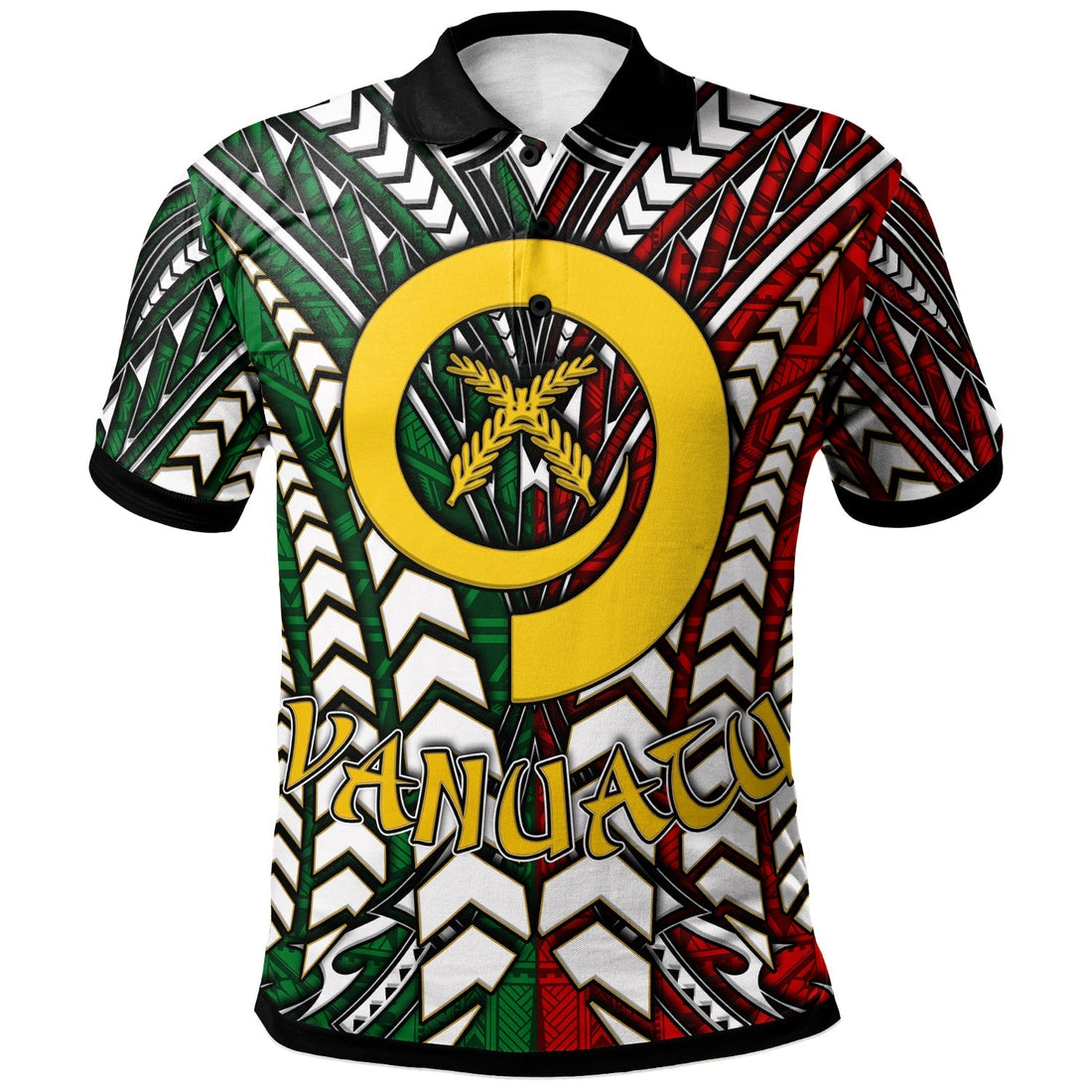 Vanuatu Polo Shirt Custom Vanuatu Independence Anniversary With Arm Polynesian Patterns Polo Shirt LT10