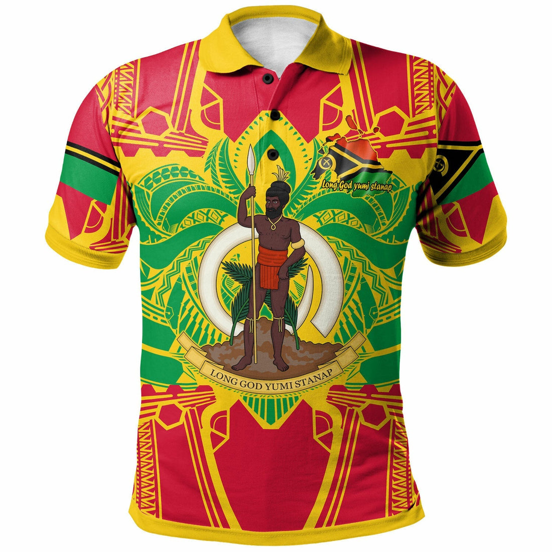 Vanuatu Polo Shirt Custom Vanuatu Pride With Polynesian Culture Polo Shirt LT10