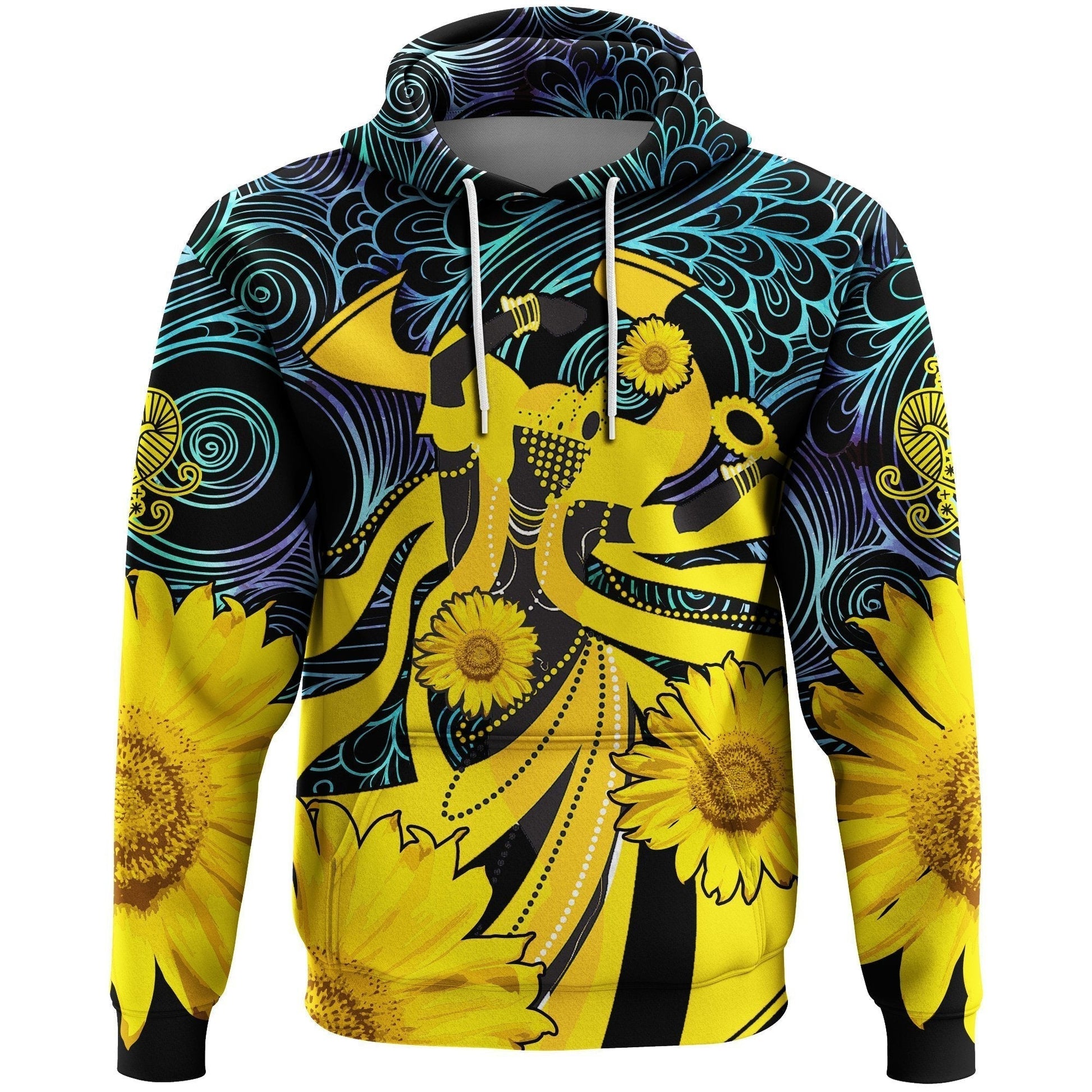 African Hoodie Orisha Oshun Goddess Pullover