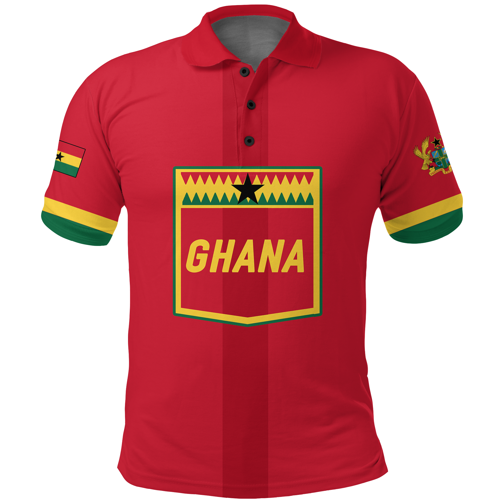Custom Ghana Polo Shirt Football 2022 Champions Pride LT12