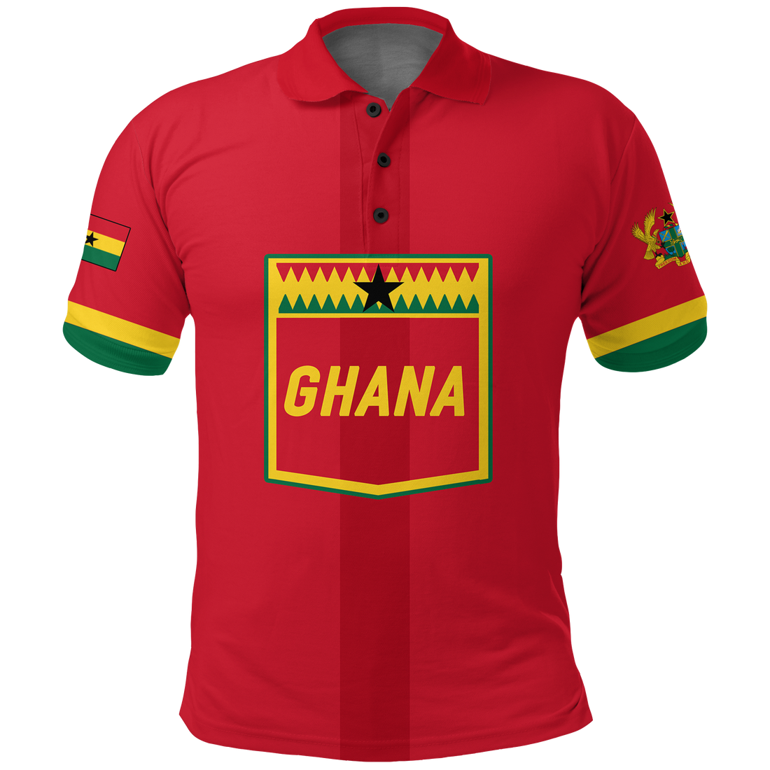 Custom Ghana Polo Shirt Football 2022 Champions Pride LT12
