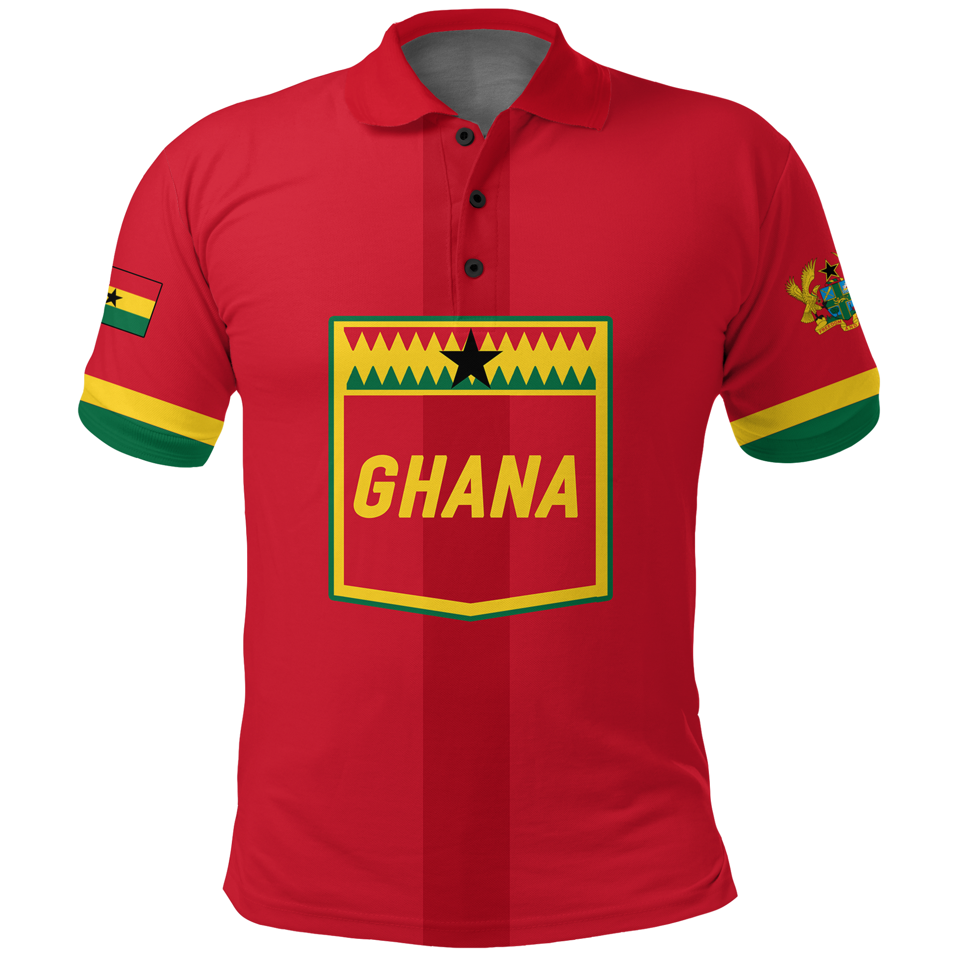 Custom Ghana Polo Shirt Football 2022 Champions Pride LT12