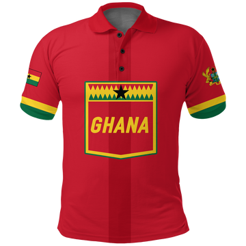 Custom Ghana Polo Shirt Football 2022 Champions Pride LT12