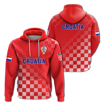 Croatia Hoodie Football 2022 Champions Pride Red LT12