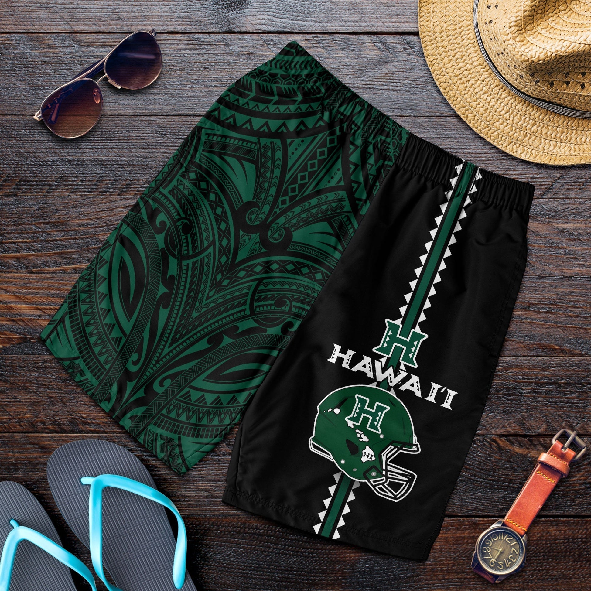 Hawaii Kakau Warrior Football Men Short LT12