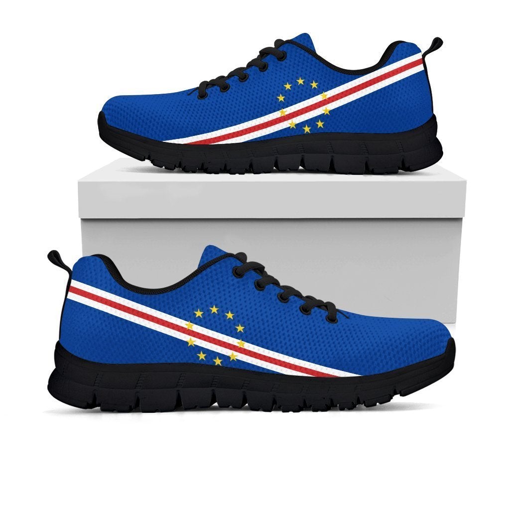 African Footwear - Cape Verde Flag Sneakers