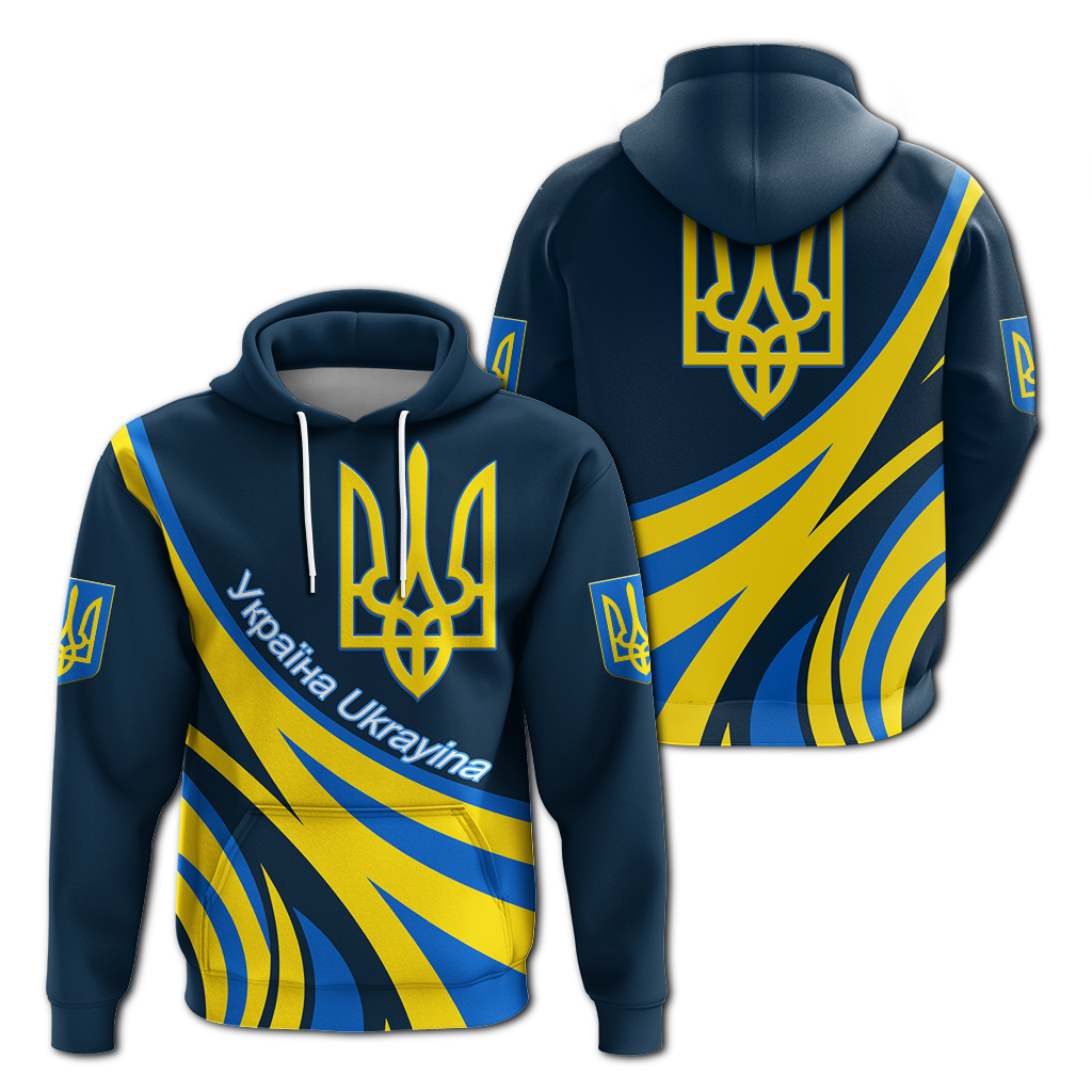 Ukraine Gold Trident Hoodie LT12