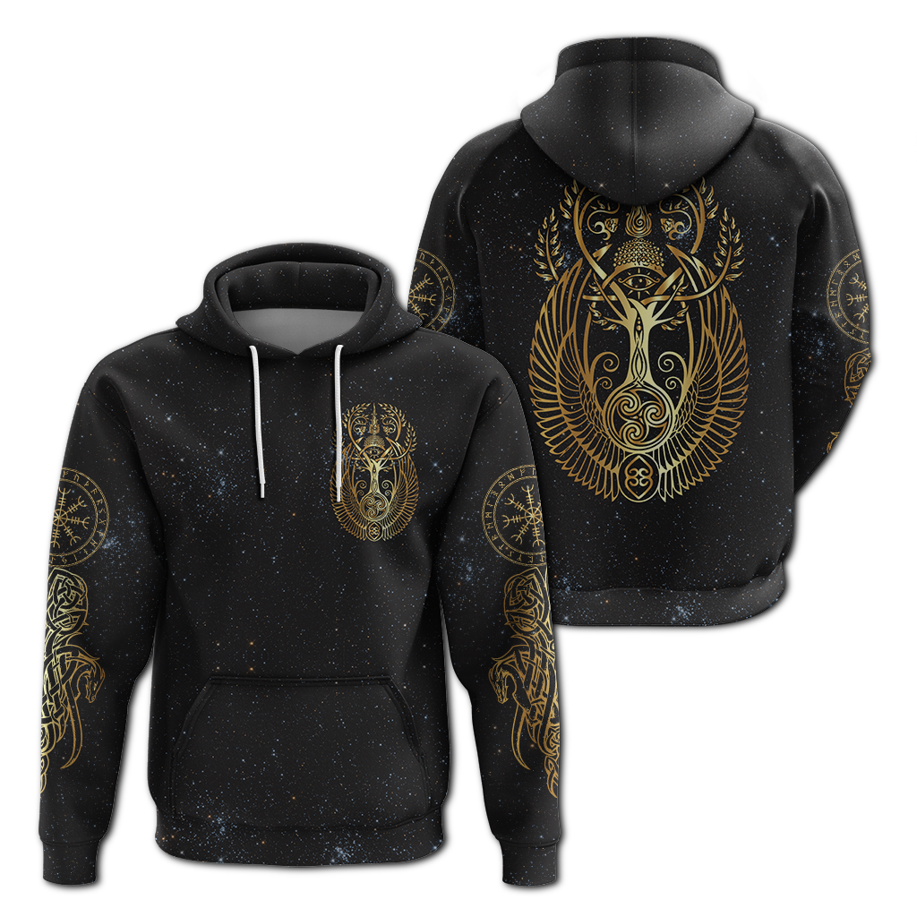 Viking Yggdrasil Tree Of Life Odin Hoodie LT12