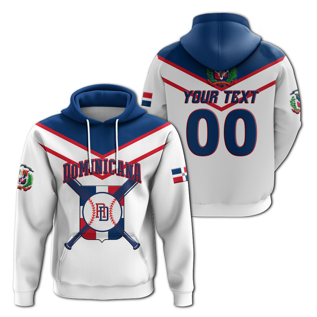 Custom Dominican Republic Hoodie Baseball Pride LT12