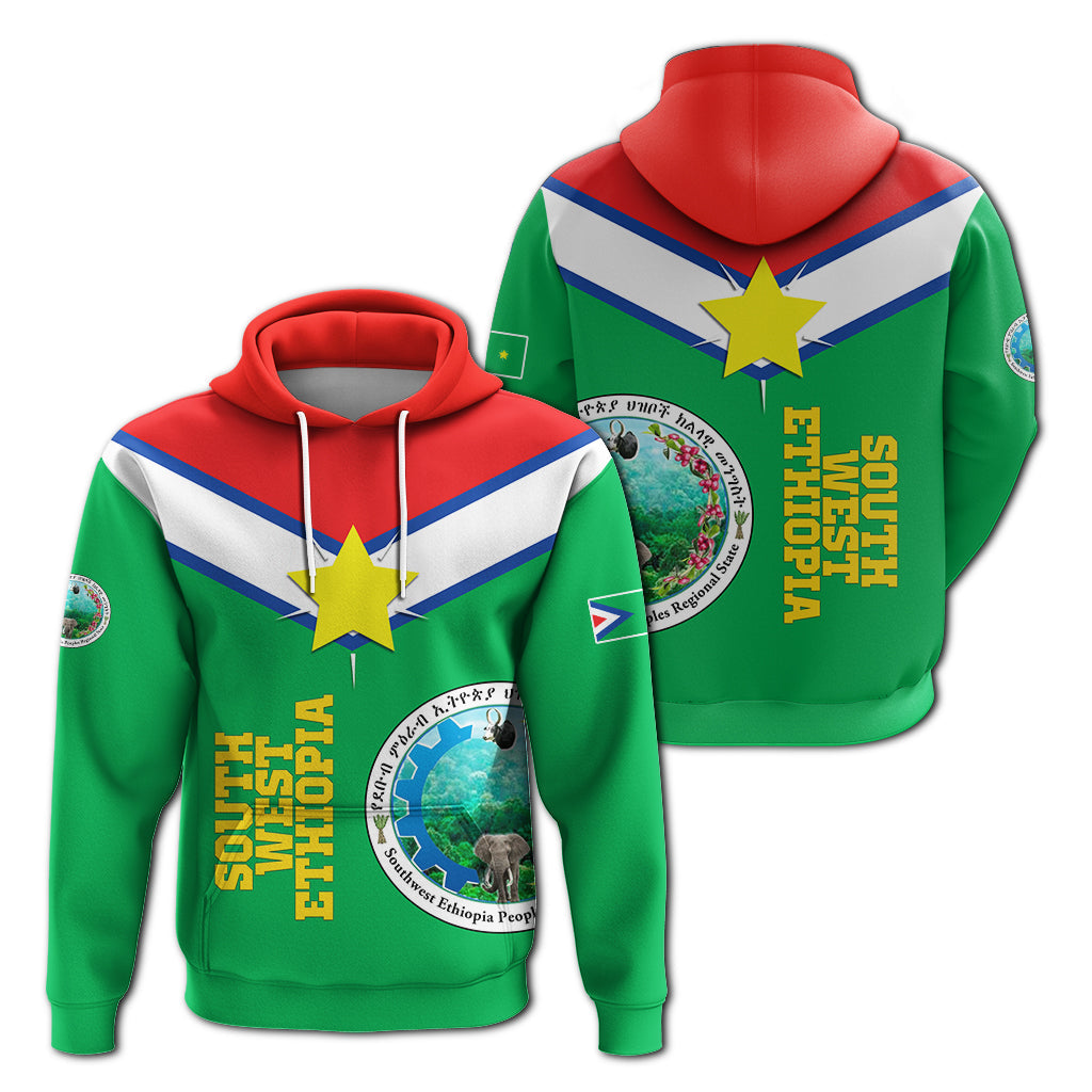 South West Ethiopia Pride Hoodie LT12