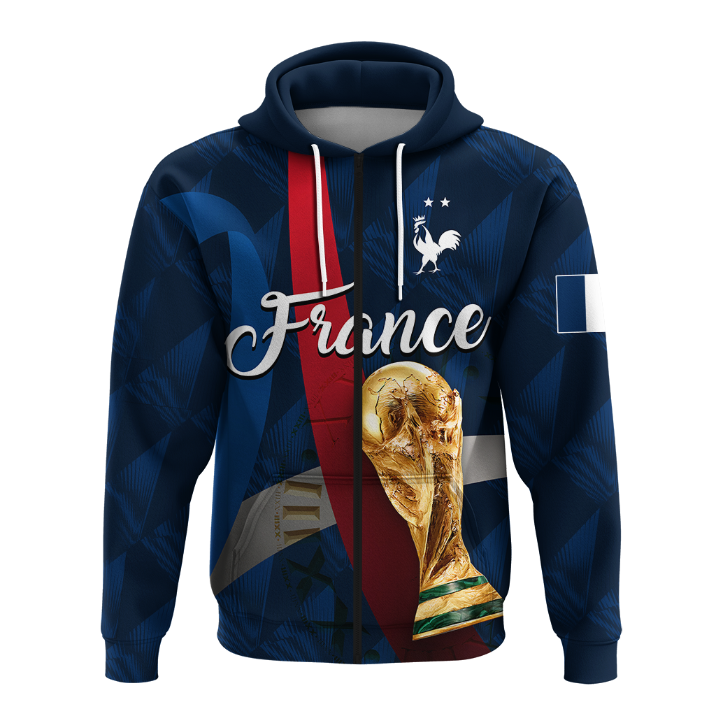 Custom France Football 2022 Hoodie LT2
