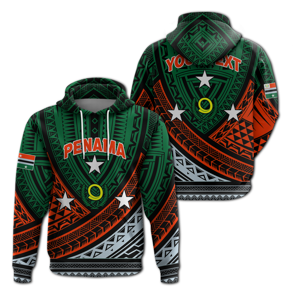 Custom Personalised Vanuatu Penama Province Tribal Pattern Hoodie LT12