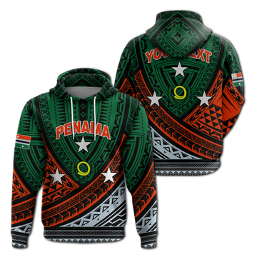 Custom Personalised Vanuatu Penama Province Tribal Pattern Hoodie LT12