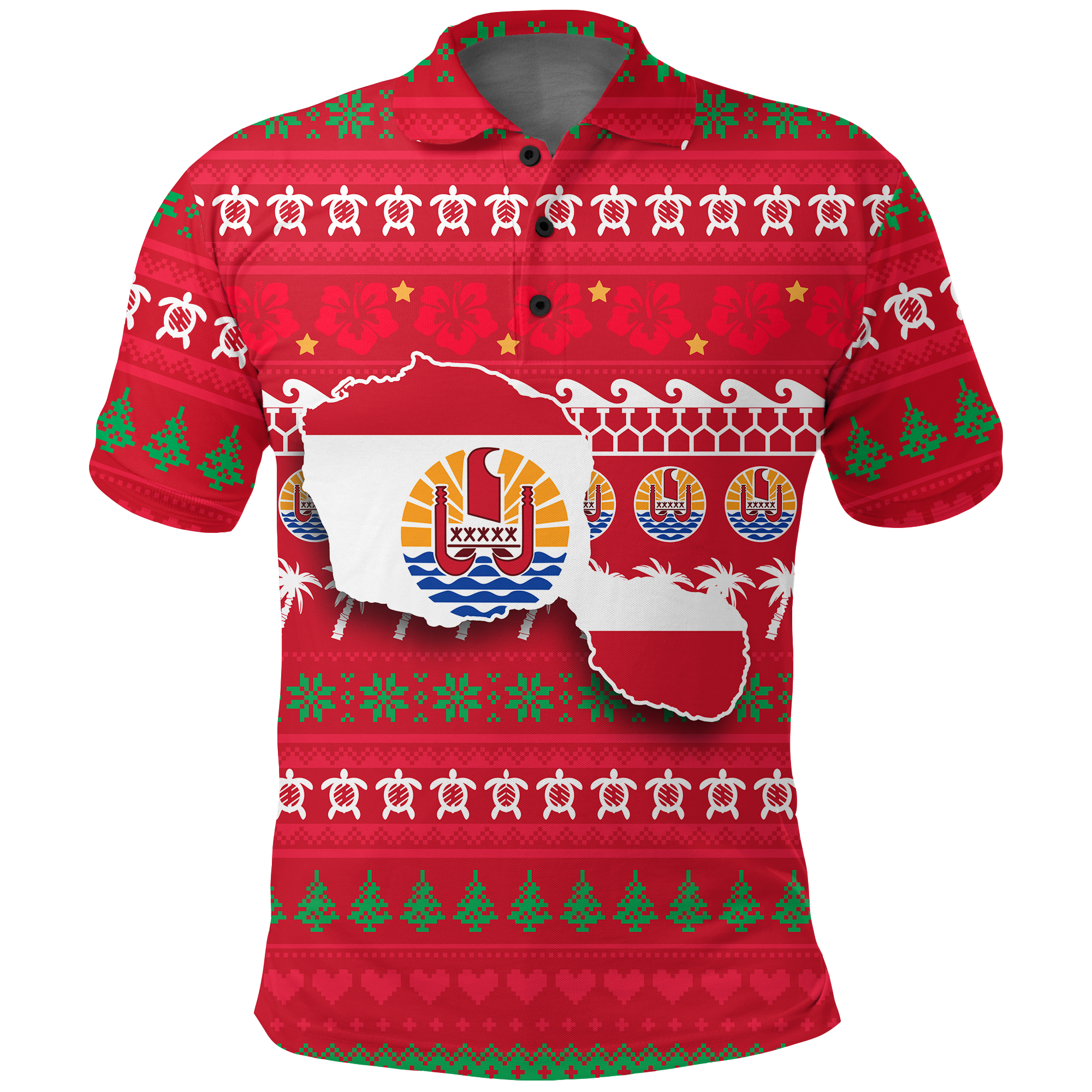 Tahiti Polo Shirt Christmas Ugly Christmas LT12