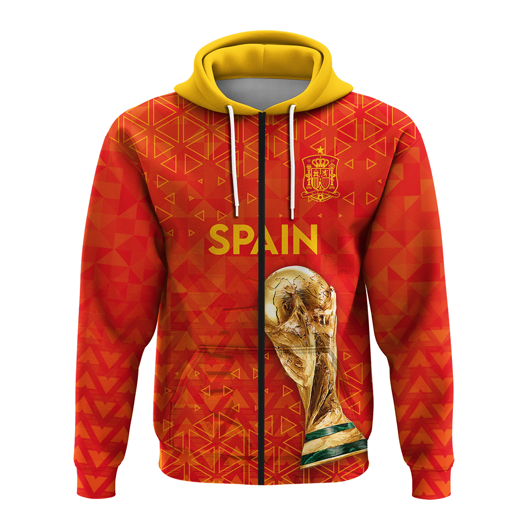Custom Spain Football 2022 Hoodie LT2