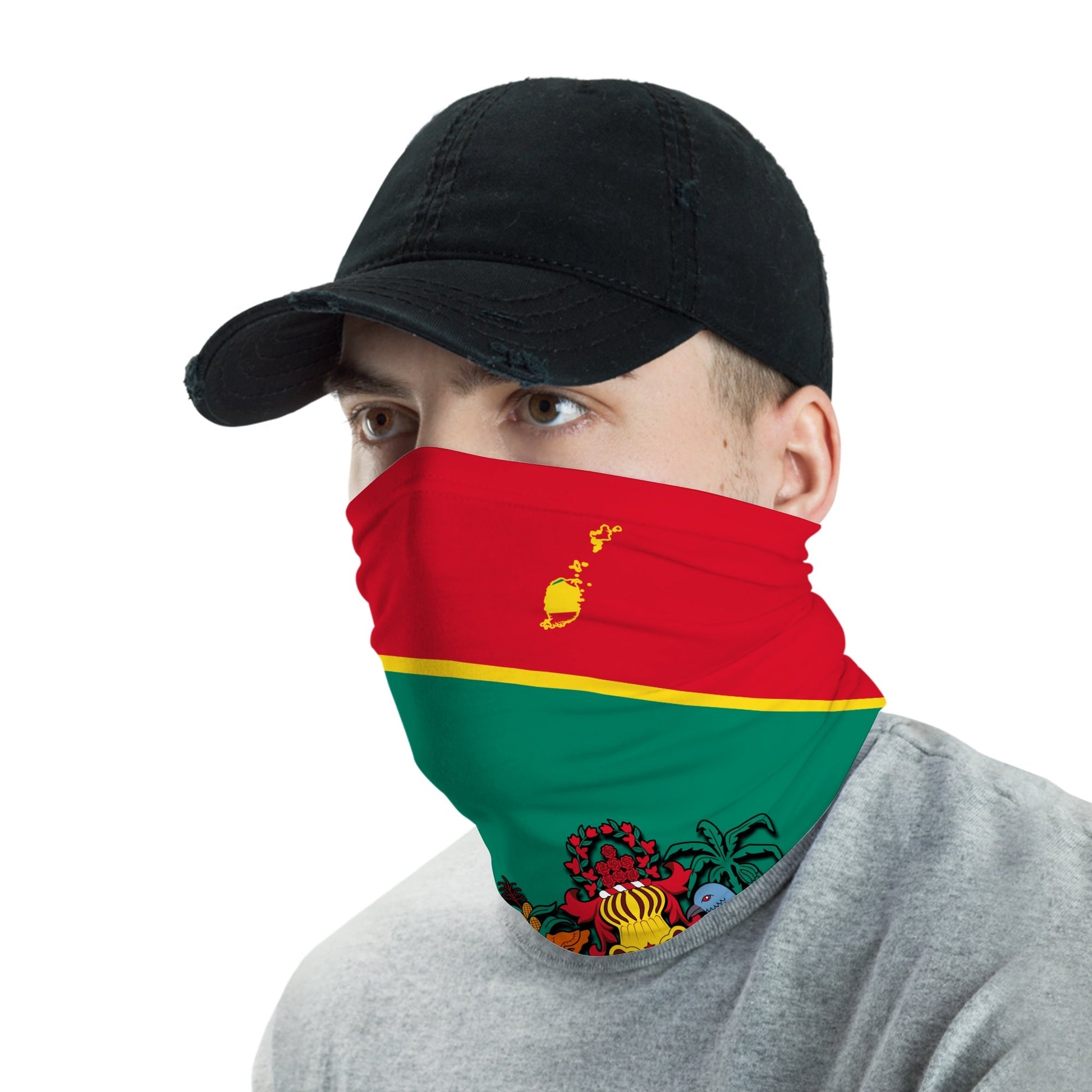 Grenada Bandana Coat of Arms and Map Impressive LT13