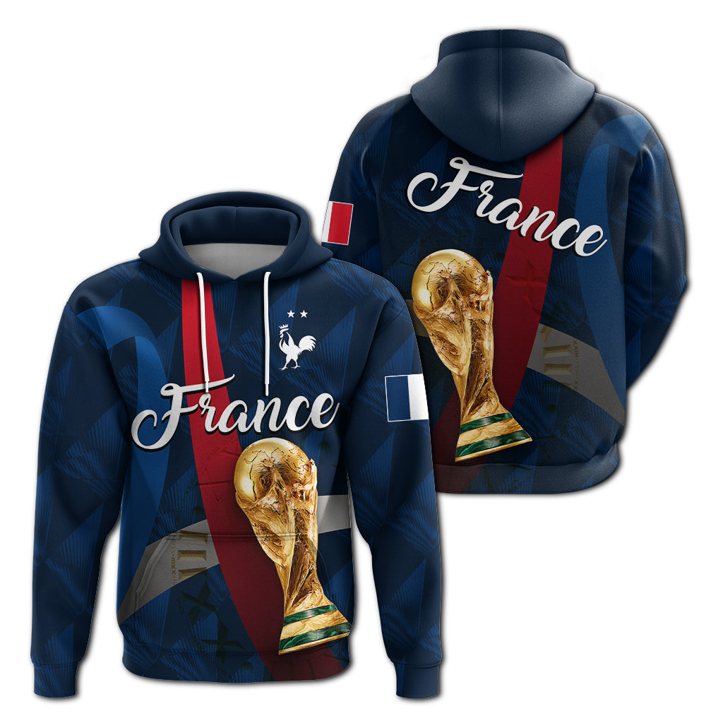 Custom France Football 2022 Hoodie LT2