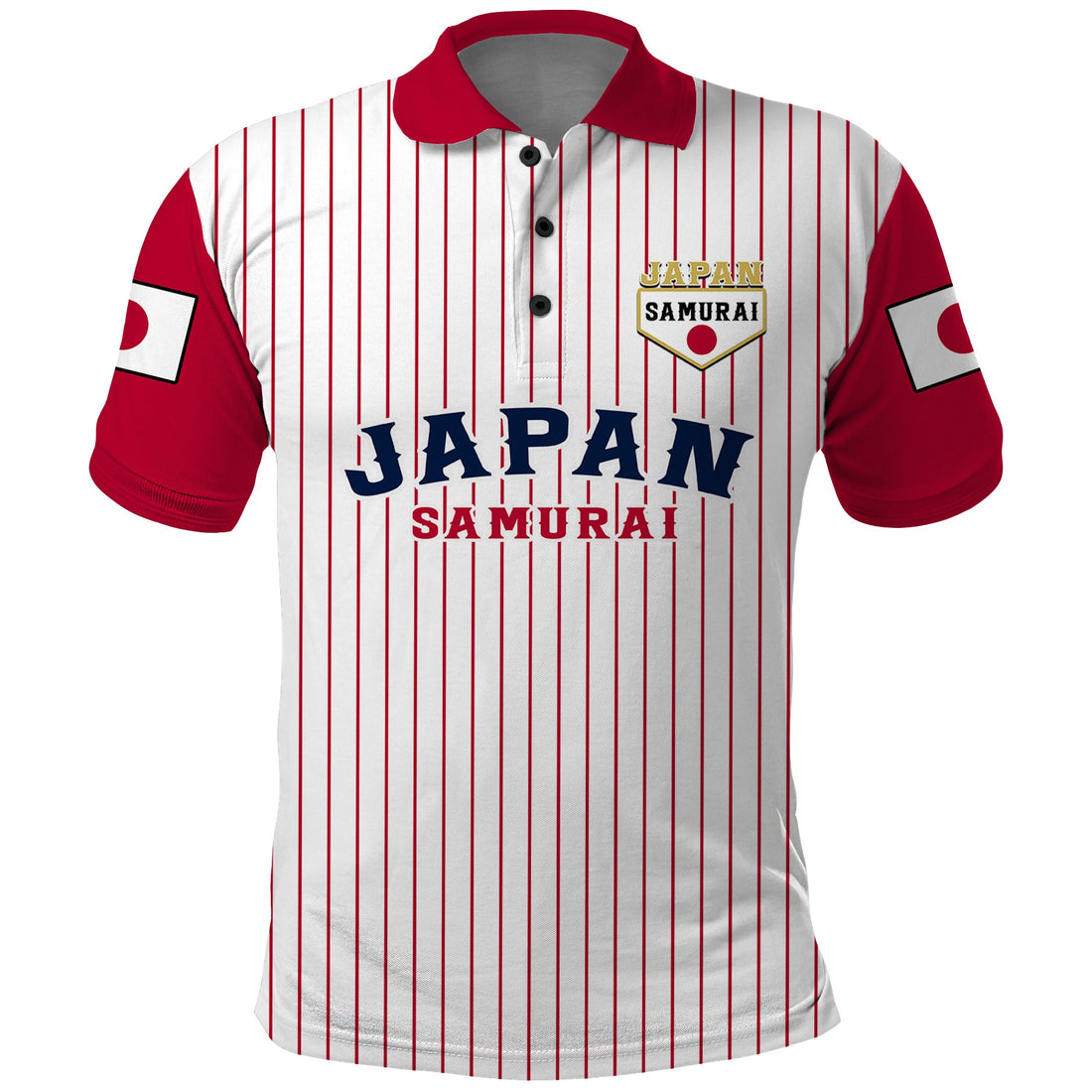 (Custom Text And Number) Japan 2023 Baseball Simple Style Polo Shirt LT14