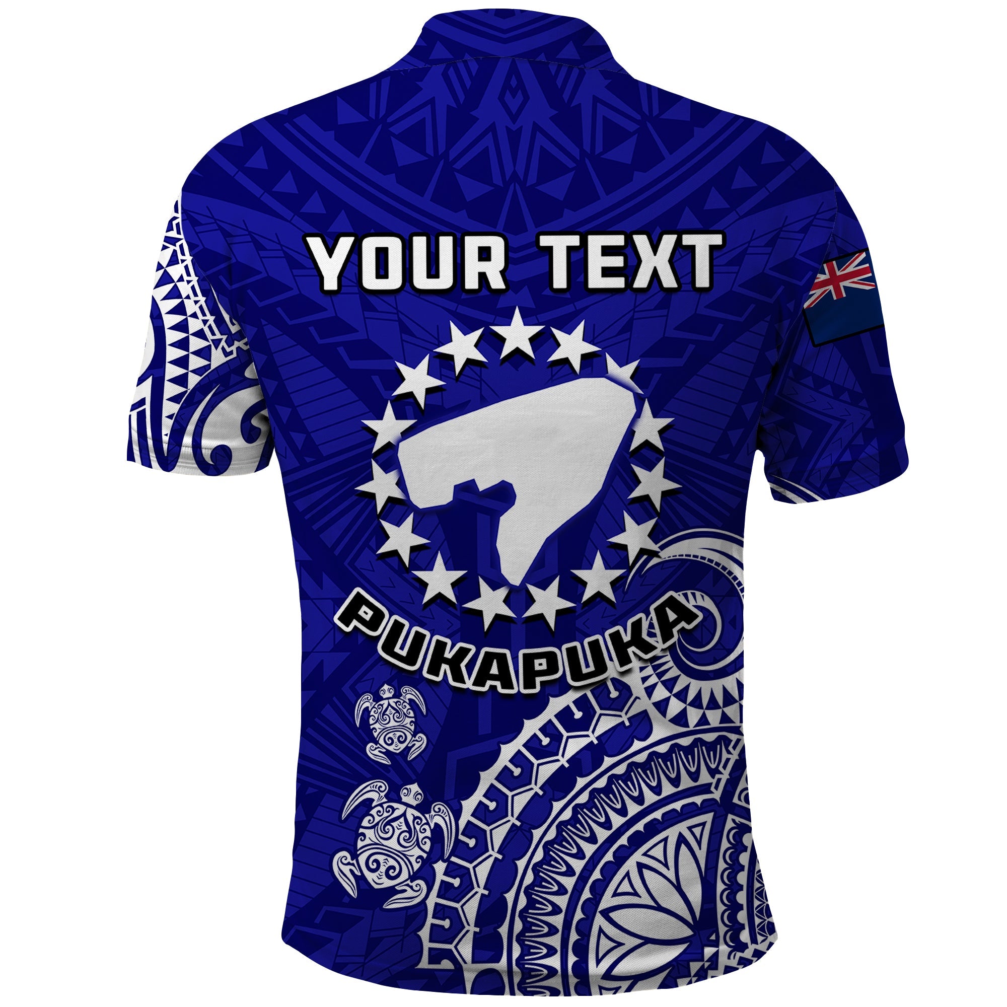 Custom Pukapuka Cook Islands Polynesian Turtle Art Polo Shirt LT14