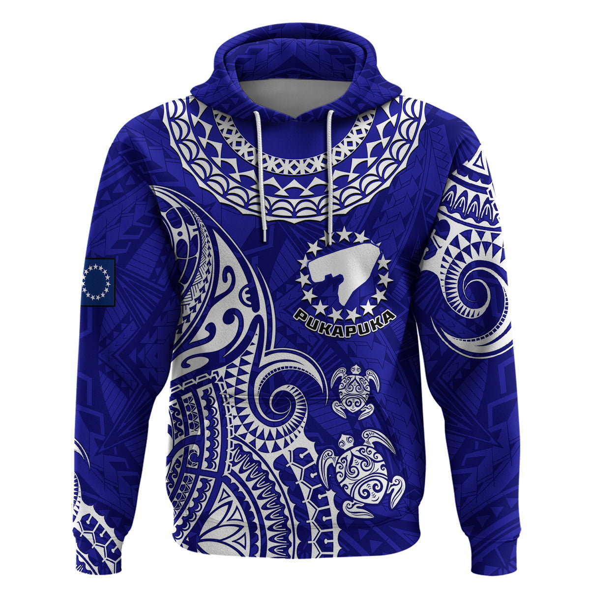 Custom Pukapuka Cook Islands Polynesian Turtle ArHoodie LT14