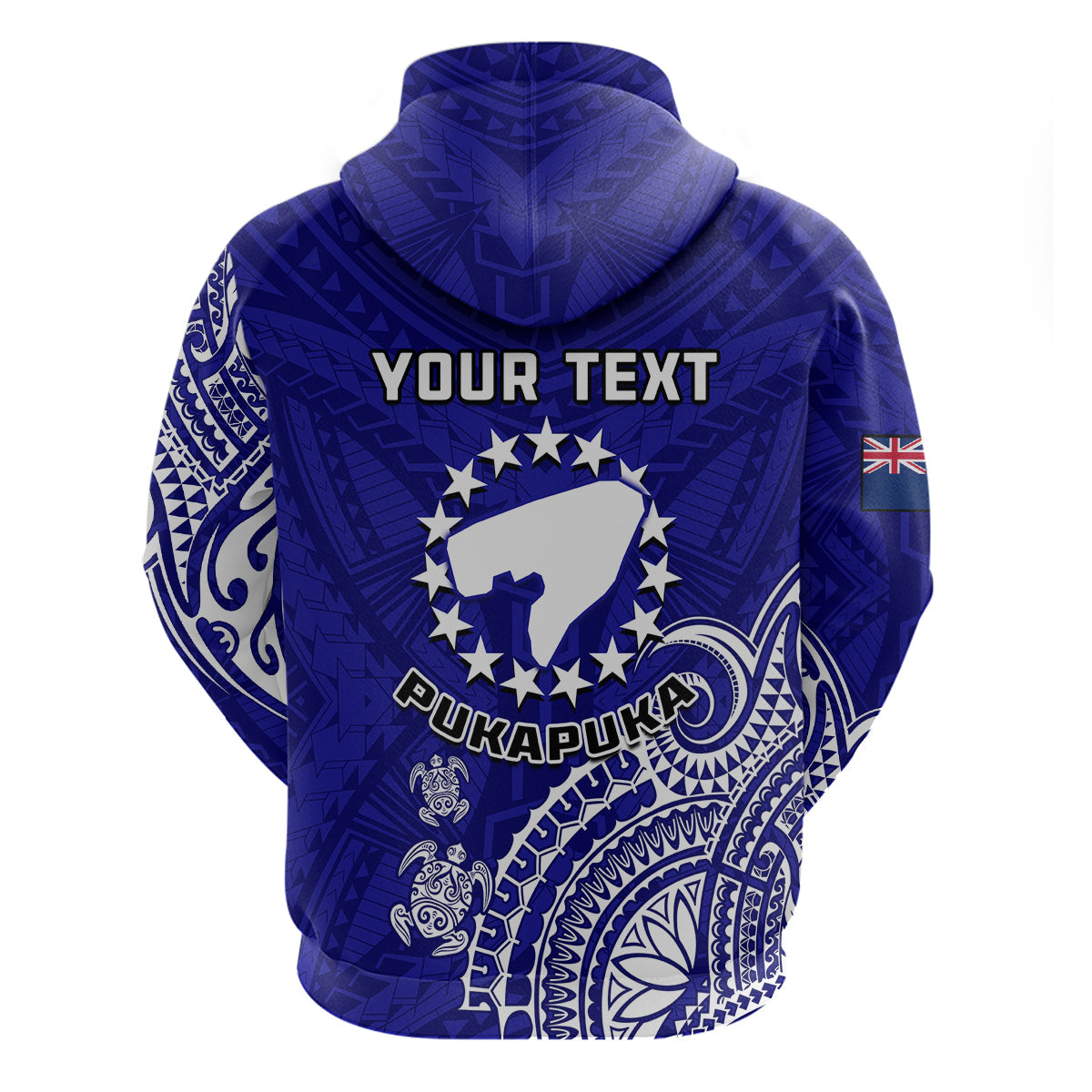 Custom Pukapuka Cook Islands Polynesian Turtle ArHoodie LT14