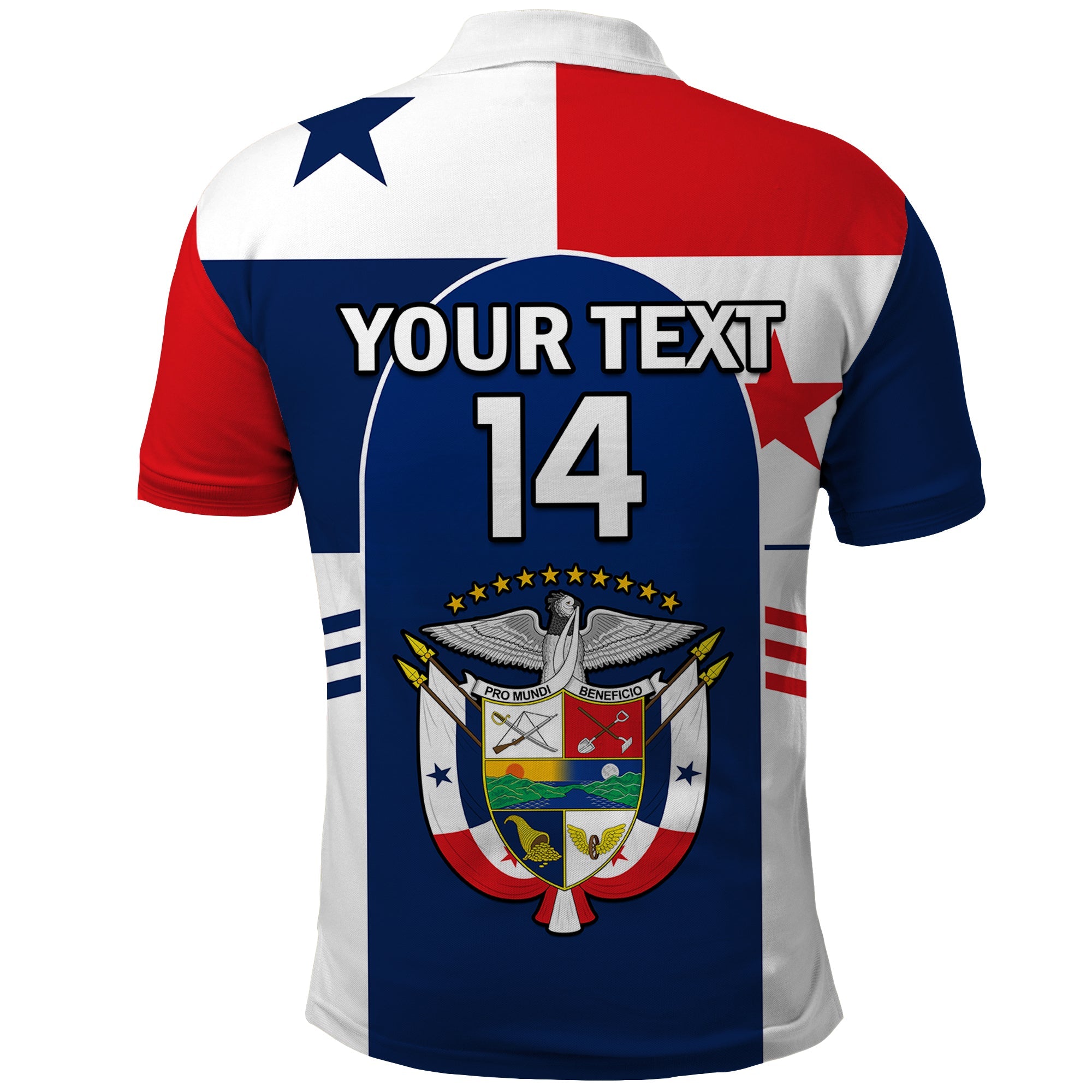 (Custom Text And Number) Panama 2023 Baseball Flag Sporty Version Polo Shirt LT14