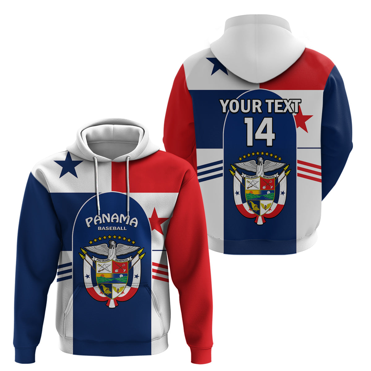 Custom Panama 2023 Baseball Flag Sporty Version Hoodie LT14