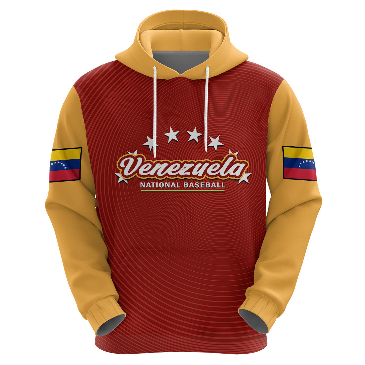 Custom Venezuela 2023 Baseball Mix Hoodie Coat Of Arms LT14