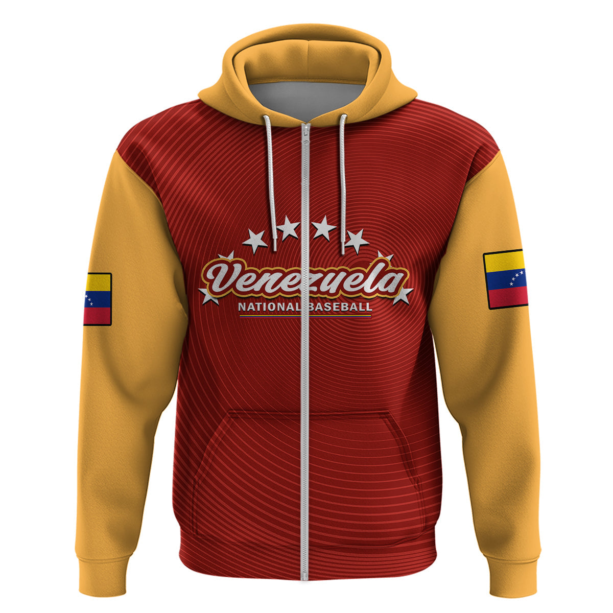 Custom Venezuela 2023 Baseball Mix Hoodie Coat Of Arms LT14